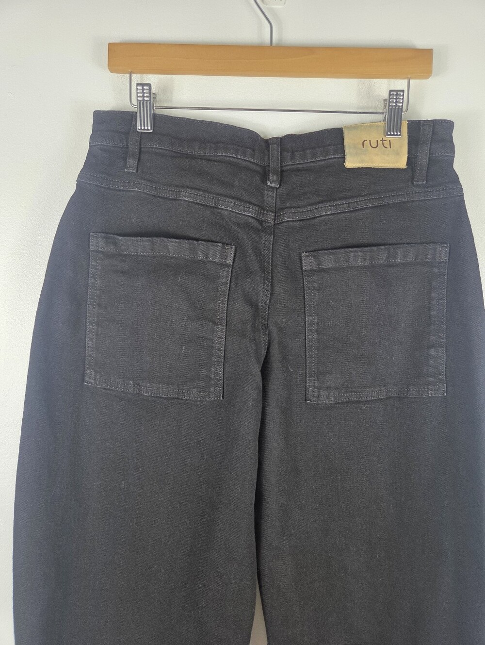 Ruti The Petite Slouchy Barrel High Waist Relaxed Jeans Black - Picture 8 of 13